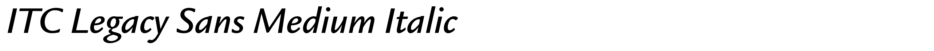 ITC Legacy Sans Medium Italic